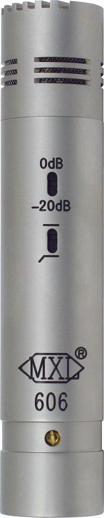 MXL 606 Small Diaphragm Condenser Instrument Microphone with Carrying Case by MXL