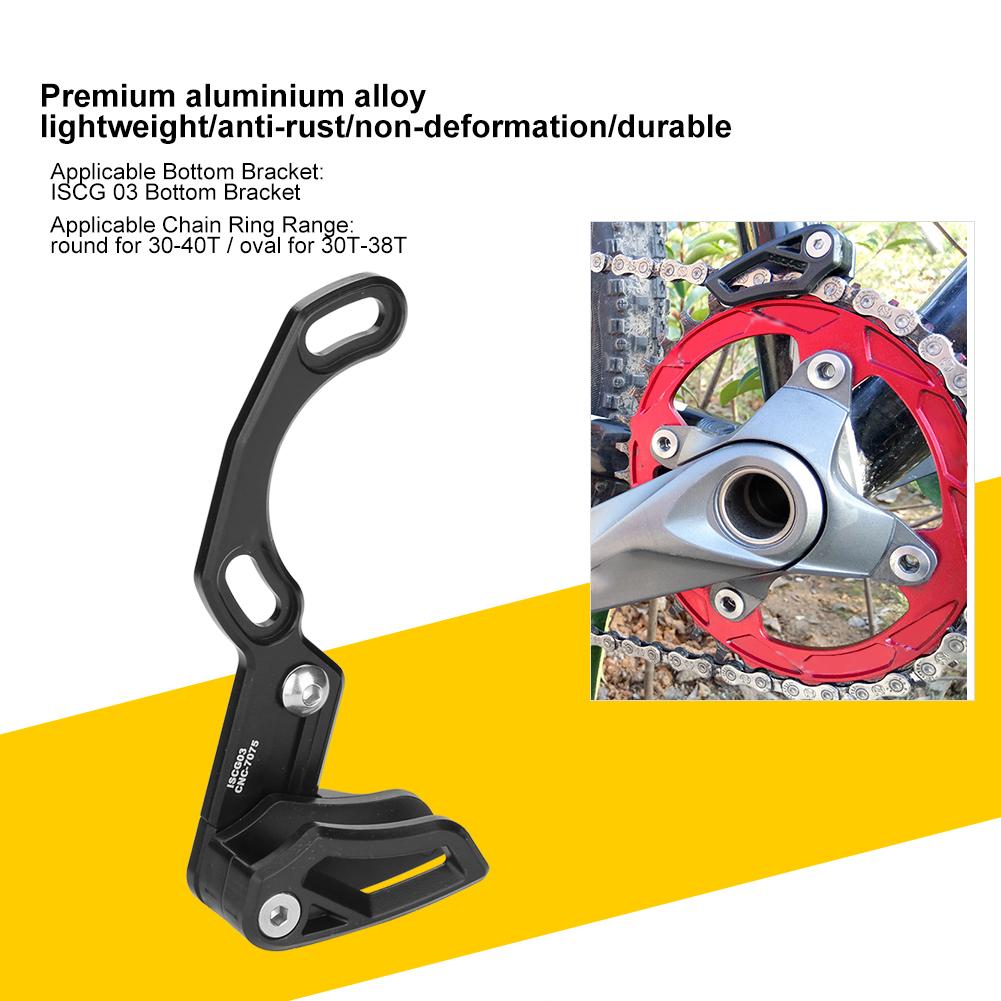 Aluminium Alloy Ultralight Bike Chain Guide Tool for ISCG 03 Bottom Bracket (Black)