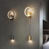 Dream Bubble Gold 3-Color LED Bedside Wall Lamp