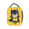 B-Batmans Cartoon Lunch Bag Office Portable Insulated Thermal Tote Handbags For Girl Boy  Oxford Print Cooler Bag