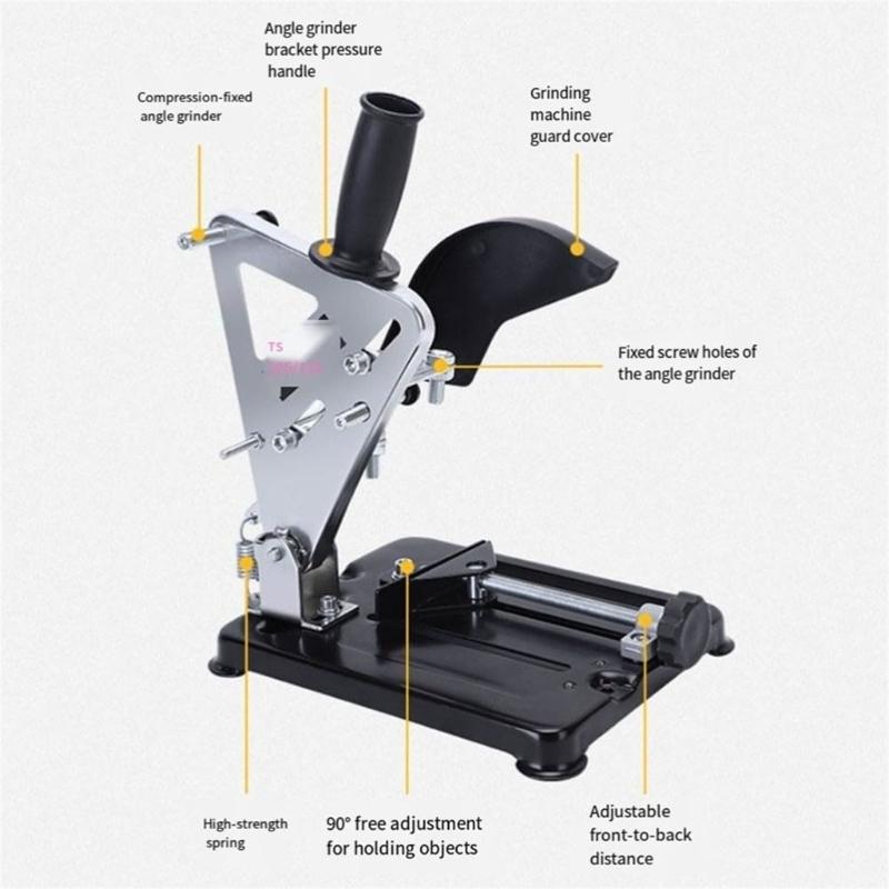 Heavy dutys Metal Grinder Stand Bracket For 100-125mm Angles Grinder Wood Metal Cutting Solid Bearing Stability System
