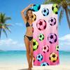 Football Printed Microfiber Beach Towel Quick Dry Absorbent Bath Towel For Seaside Swimming