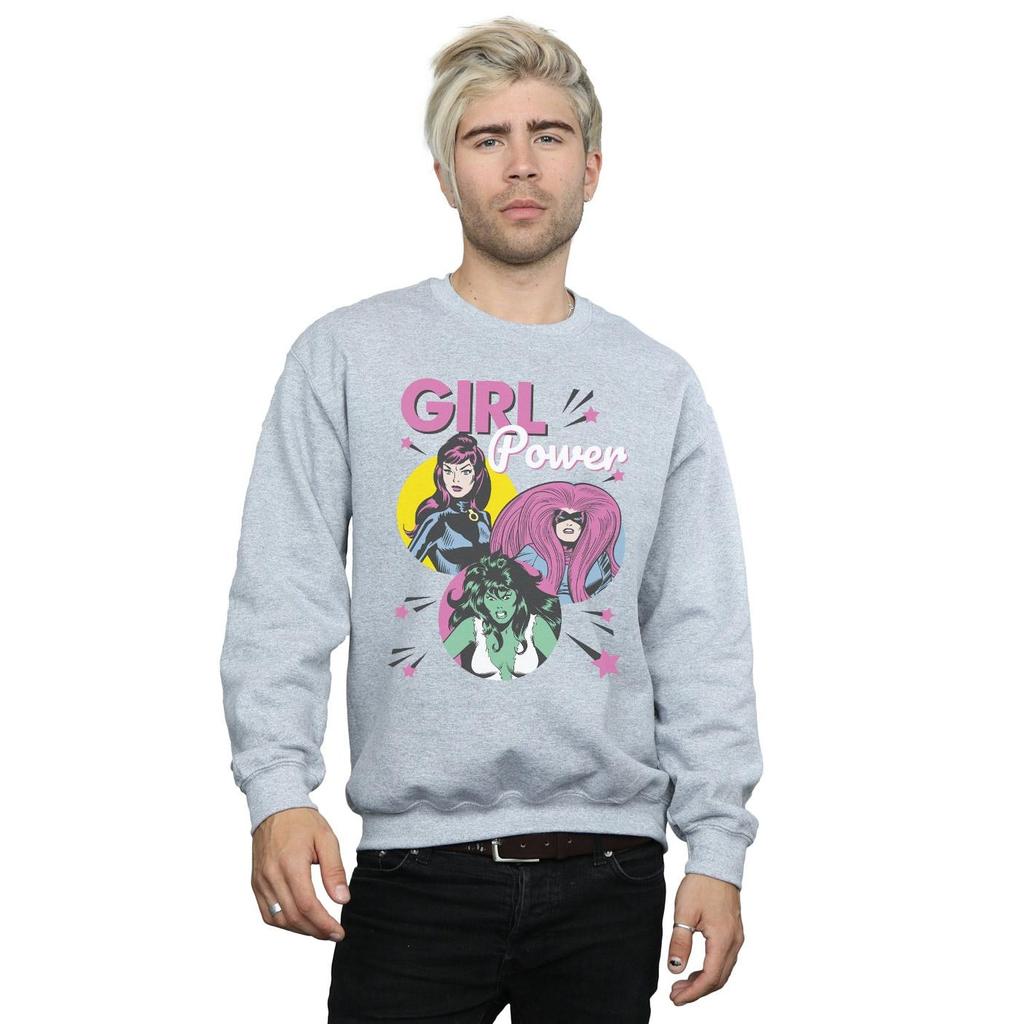 Marvel Comics Mens Girl Power Sweatshirt