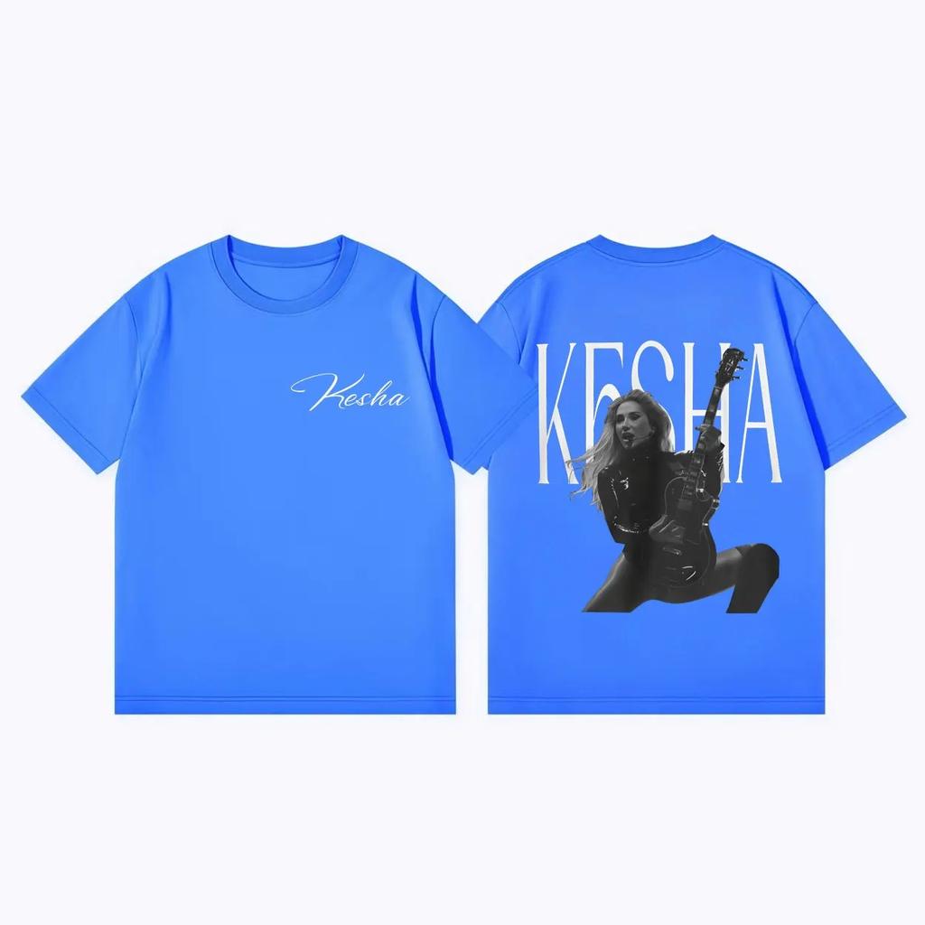 Summer Casual Fashion Loose T-shirts Kesha The Freedom Tour 2026 Merch T-shirt Unisex Women Vintage Aesthetic Short Sleeve T Shirts