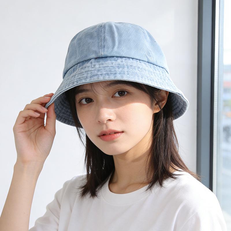 

Spring and summer big eaves show the face, small sunscreen hat, plain and versatile premium sense basin hat L size [56-59]