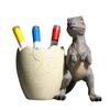 Dinosaur Pen Holder Resin Desk Ornament Cute Dino Toothbrush And Toothpaste Holder Makeup Brushes Organizer Fun Dinosaur Decoration