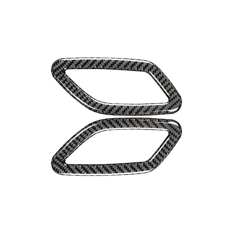 Carbon Fiber Car trument Panel Left Right Air Outlet Vent Trim Frame Decoration Sticker For Mercedes Benz GLA CLA A B Class
