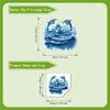 Vivid Watercolor Dolphin Ocean Toilet Sticker For Bedroom Living Bathroom Home Decoration