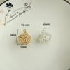 14K Gold Filled Zircon Crown Tassel Pendant Charm for DIY Jewelry.