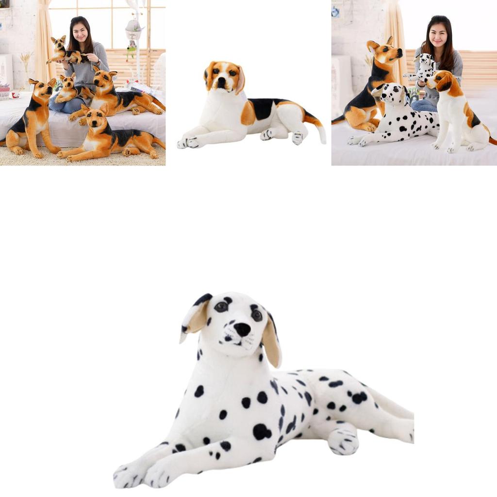 Exceptional Quality 15.8" Lifelike Stuffed Dalmatian Dog Cuddly And Adorable