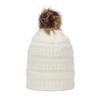 European and American hot-selling adult winter plush wool hat hairball warm knitted hat thickened hat