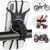 360 Rotatable Mobile Phone Bicycle Motorcycle Bike Safe Bracket Silicone Support Silicone Pull Type For All Phone Stand
