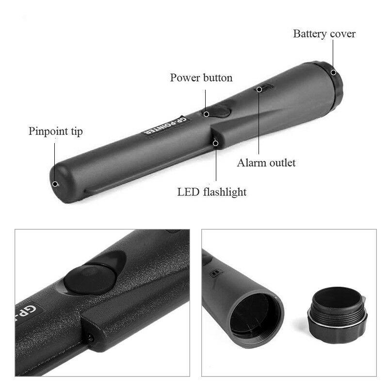 1Pc Hand Held Metal Detector Underground Gold Detector Treasure Hunter Seeker Tracker