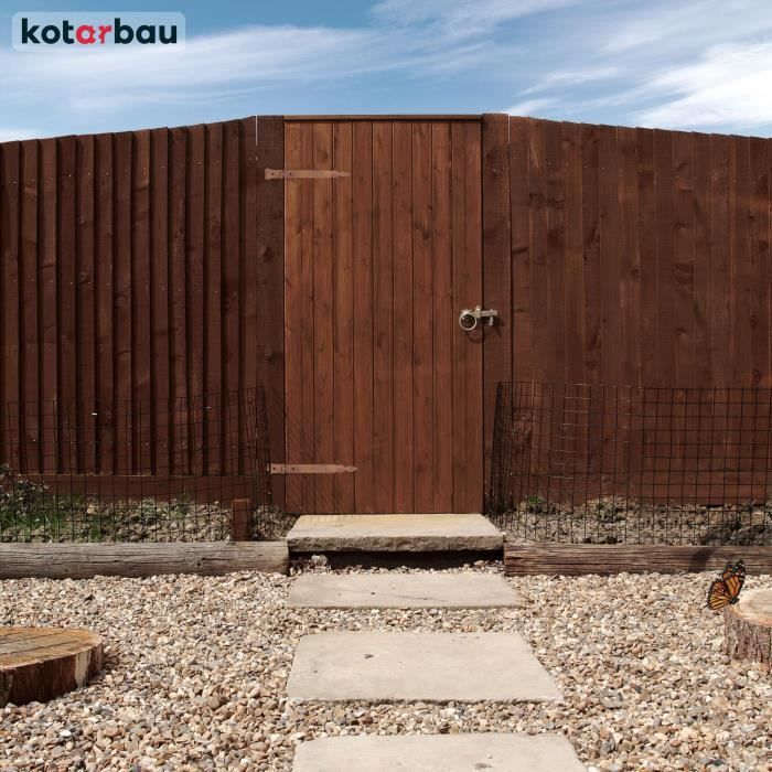 Charnière de porte - KOTARBAU - 300 mm - Acier inoxydable - Couleur or - Résistante aux intempéries