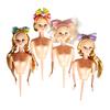 Cake Topper for Doll Long Curly Hair Big Eyes Plug Stake Cake Decor Random Style for Kids Girl Birthday Party Cakes Deco