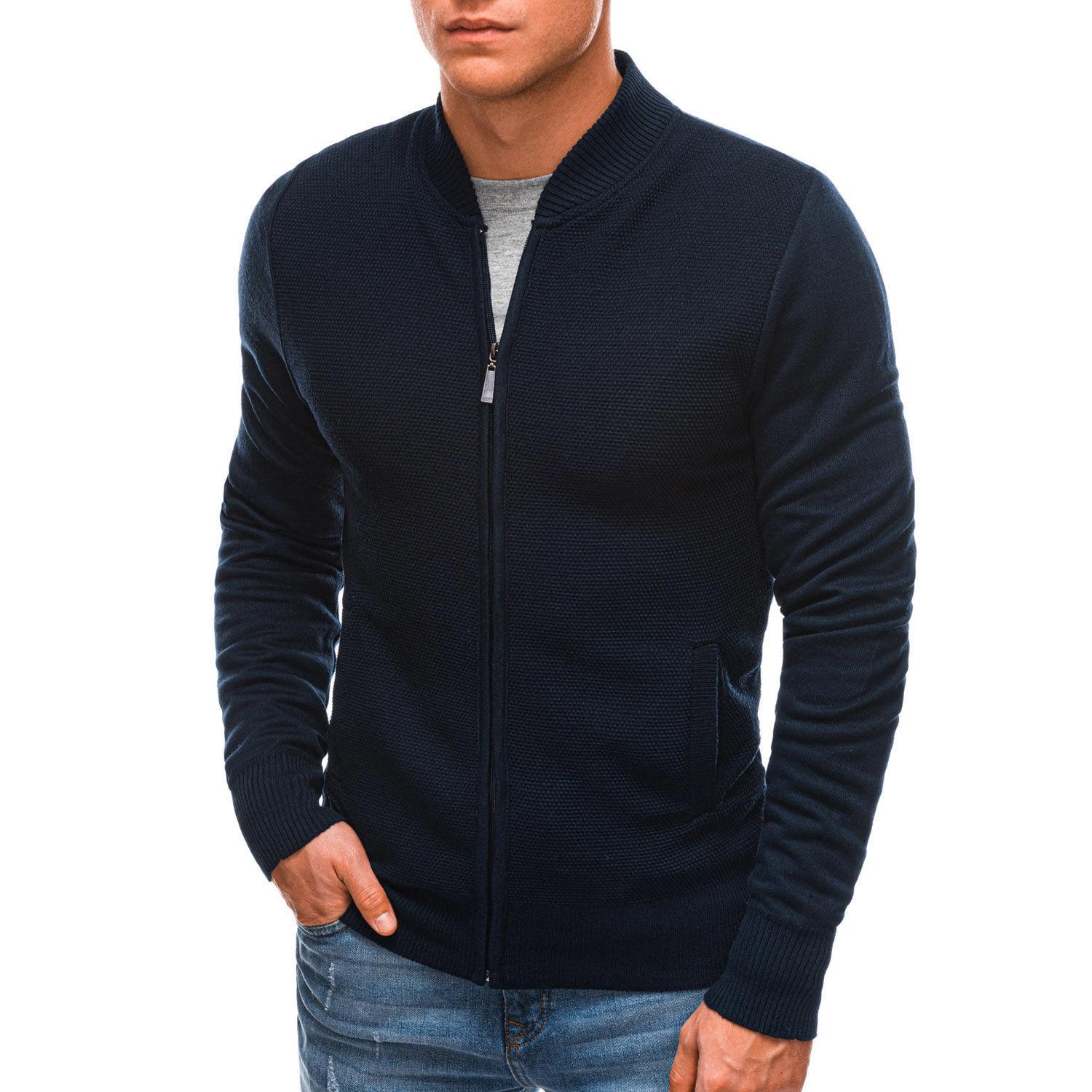 

Модная куртка мужская Куртка EO197 темно-синяя