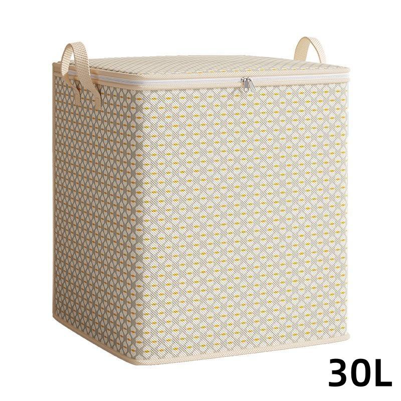 Extra Large Fabric Storage Bin for Blankets Bed Linens Clothes and Underwear Portable and Lightweight with Zippers and Handles Easy To Carry