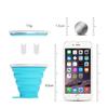 Folding Cup 300ml Water Cup Travel Silicone Retractable Color Portable Outdoor Coffee Hand Cup