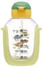 Skater Straw Water Bottle with Shoulder Dinosaur Picture One-Push Strap, 780ml, Book, PDSH8DX-A