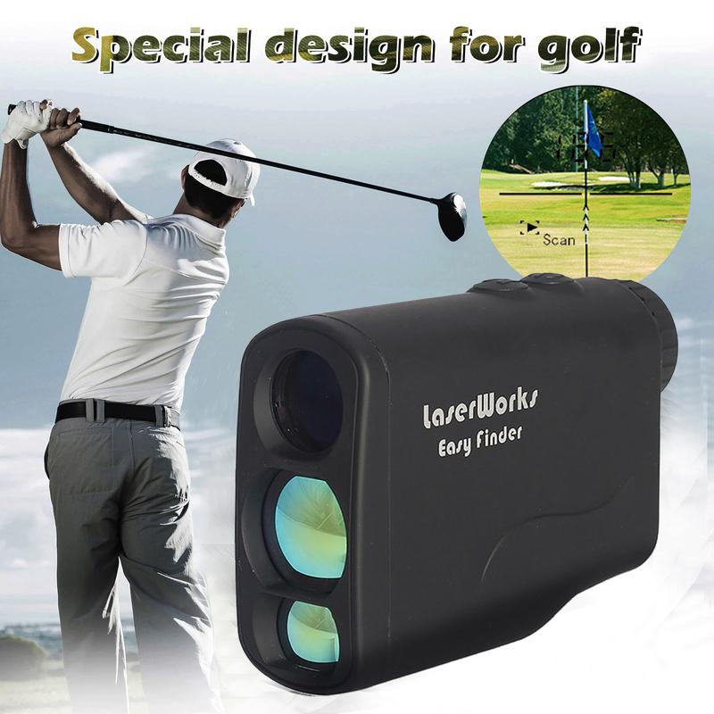 Waterproof Hunting Rangefinder 6X Magnification Flag-locking Range Finder Laser Distance Meter for Golf Sport with Flagpole
