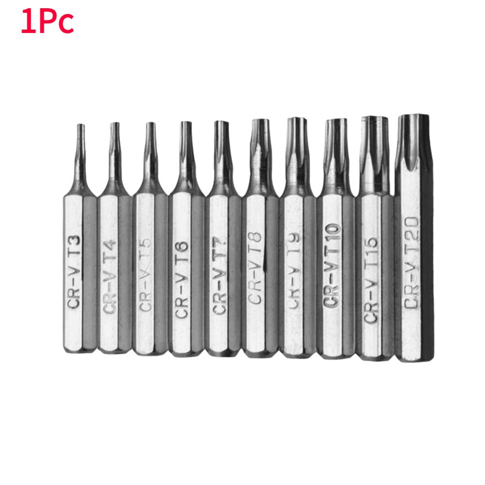 

10-50Pcs 4mm CR-V Torx Screwdriver Bits Set T3 T4 T5 T7 T8 T9 T10 T15 T20 Batch Head Mobile Repair Plum Blossoms Repair Tool Kit