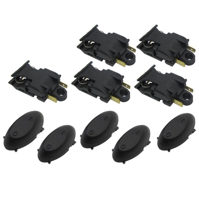 Electric Water Boiler 16A Heat Control Replacement Switches Part with Visible 16A Mark and Cover Cap for Repair Use Tasks