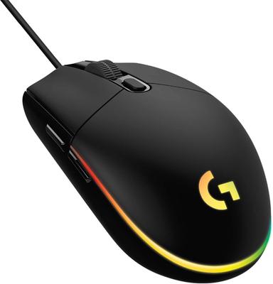 Logitech Gaming Mouse G102 LIGHTSYNC RGB Wired, 6 Programmable Buttons, Lightweight At 85g, G102-BK
