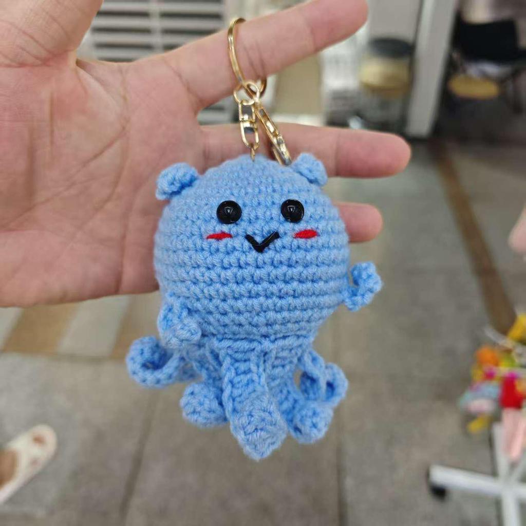 Handmade Marine Life Keychain: Octopus, Shark, Lobster, Starfish, Turtle