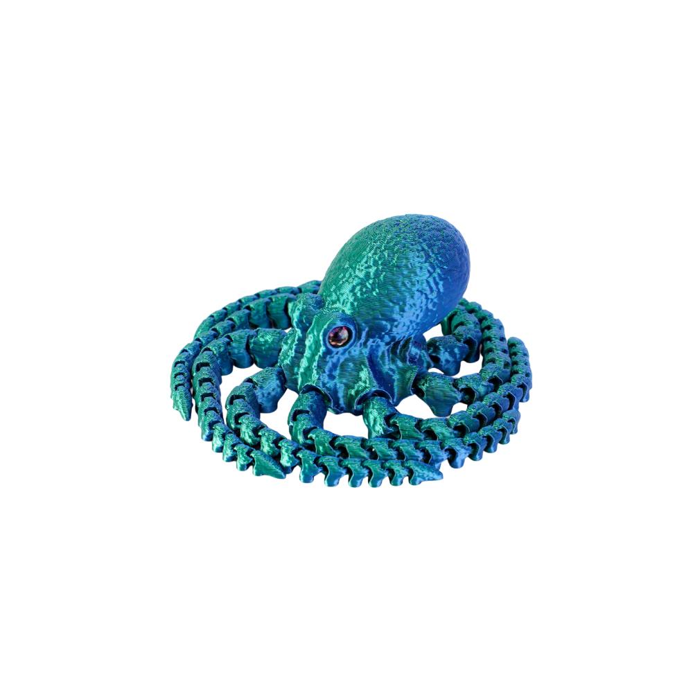 Eco-Friendly Material Articulated Octopusfish Jointed Body Poseable Tentacles  Living Room Decor