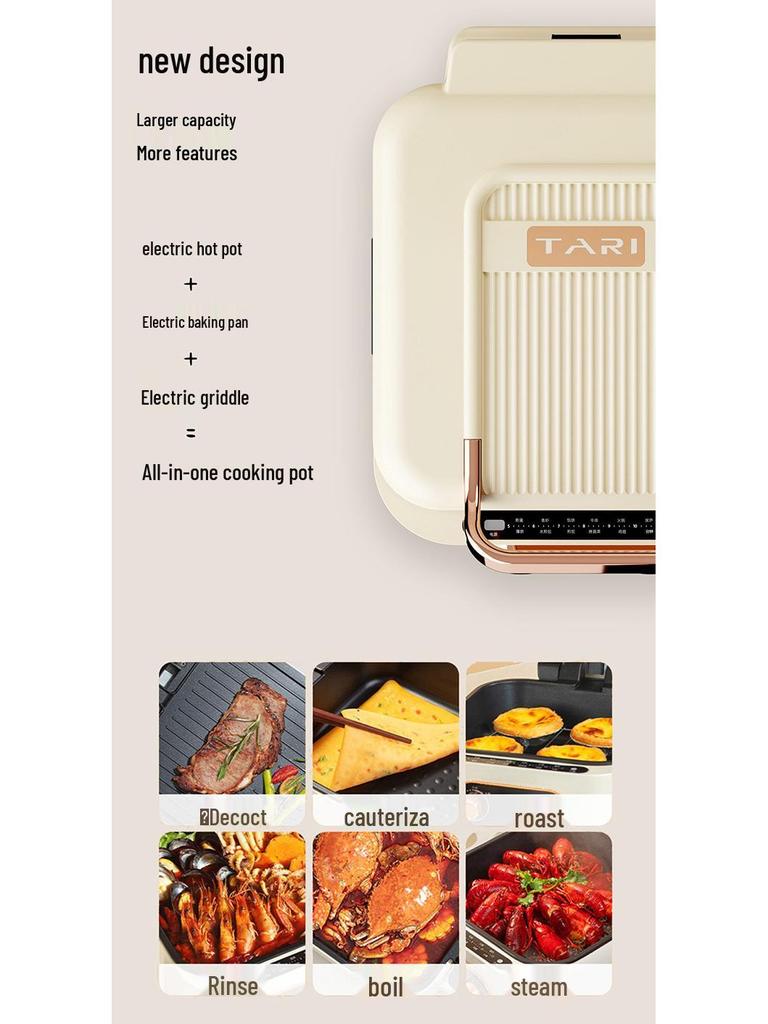 Electric Non-Stick Pancake Maker: Double-Sided Heating Griddle & Crepe Pan for Breakfast.