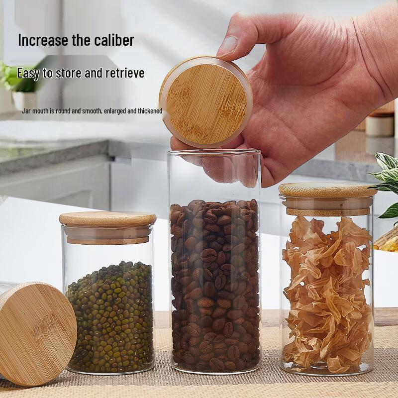Lu Feng Lai Glass Food Storage Jar Set 250ml*2+300ml*2+550ml*2