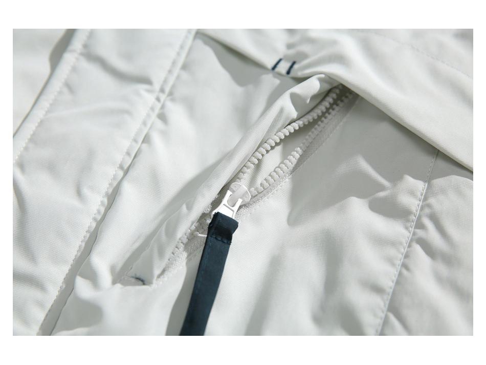 UNDREST Unisex Color Block Stand Collar Cotton Windbreaker Winter Jacket MA48