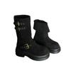 One Boot and Two Maillard Platform Short Boots, Women's Summer Boots, Heightening Martin Boots, New Knight Boots