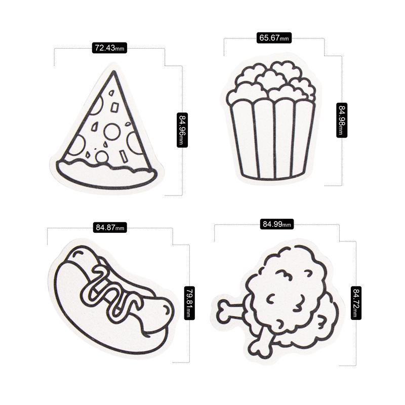4Pcs Diy Drawing Art Educational Craft Sponge Canvas Board Handicraft Toy 3D Magic Puffy Foam Texture Painting Paper For Kids