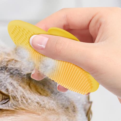 Baby Bath Brush - Silicone Baby Hair Scrubber, Baby Scalp Massager, Baby Bath Brush for Newborns, Brush Comb, Baby Cradle Cap Brush, Bath Scrubber for