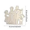 1Set Four Human Metal Cutting Dies DIY Stamps Embossing Scrapbooking Decoration