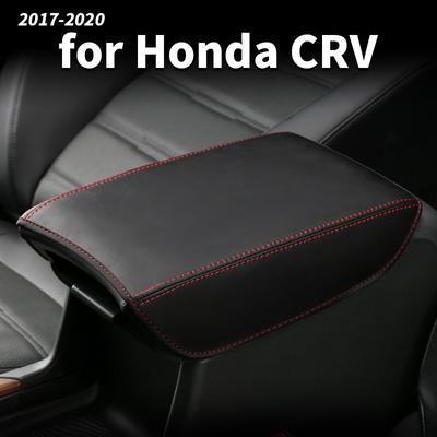 Für Honda CRV CR-V 2017- Mittelarmlehnen-Gehäuseabdeckung Auto-Innenausstattung Armlehnenbox Lederbezug Dekoration Zubehör