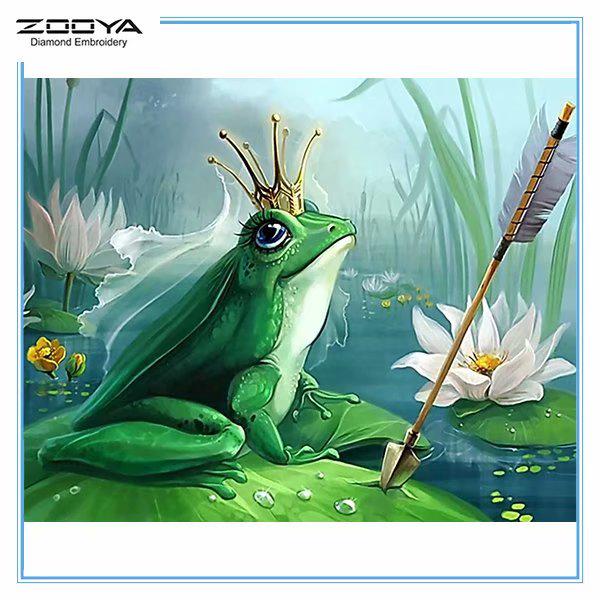 

ZOOYA DIY 5D квадратный горный хрусталь животное лягушка Алмазная вышивка картина вышивка крестиком домашний декор