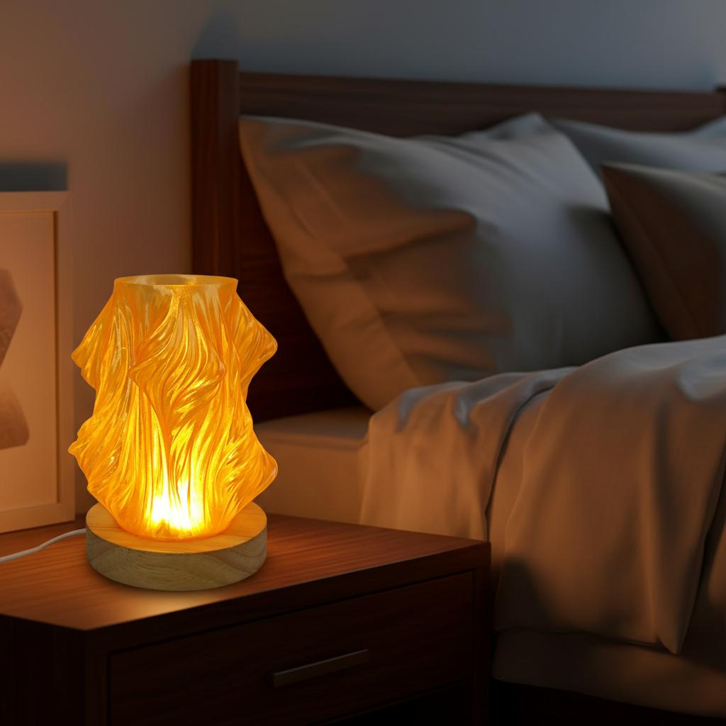 3D Decor LED Night Light Set 1 LED Christmas Candle-Eco-Friendly PLA for Home Decor Weddings/Easter Celebrations