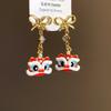 Awakened Lion Lion Dance Ear Studs Year of Horse Drop Earrings  Fashion Jewelry