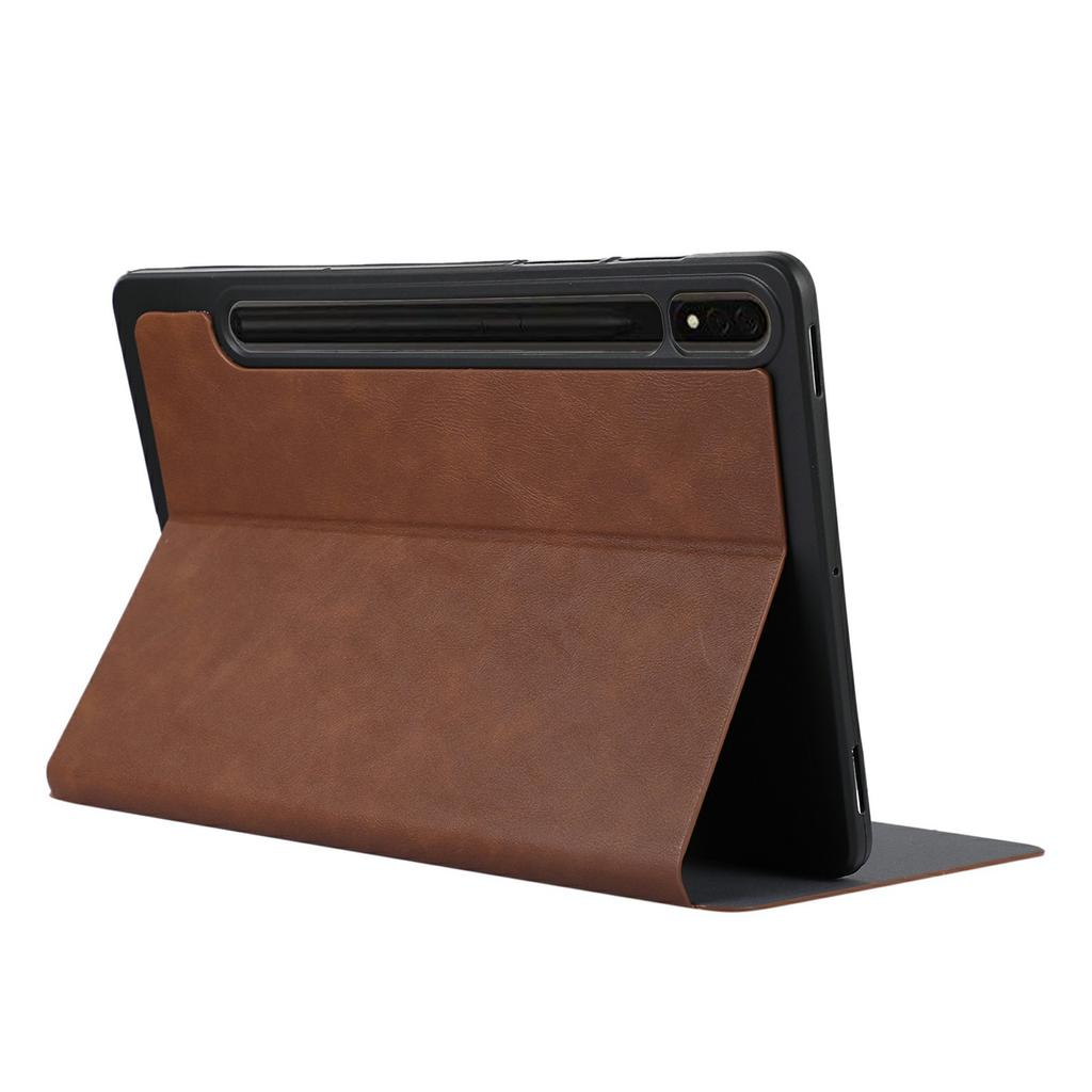 For Samsung Galaxy Tab S9+/Tab S9 FE+ Stand Case Minimalist Leather Tablet Cover