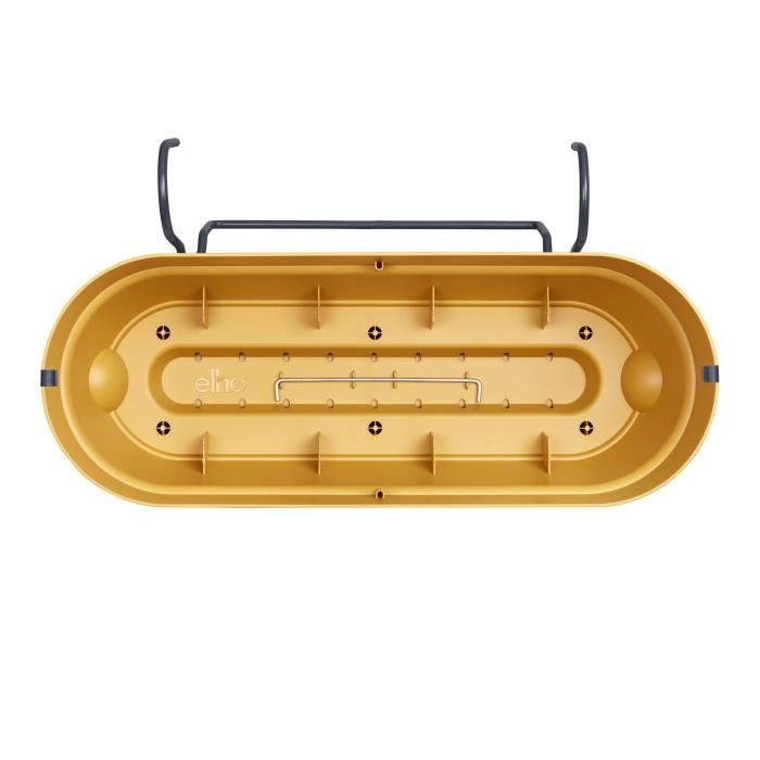 ELHO Balconnière ovale Vibia Campana Allin1 - Plastique - Réservoir - 50,4 x 26 x H17,7cm - Jaune Miel