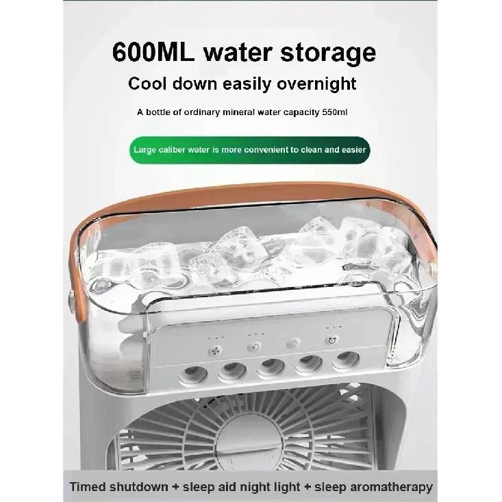 MIJIA 3-in-1 Portable Humidifying Fan Air Conditioner With LED Night Light Household Small Air cooler Office Adjustable