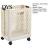 Collapsible Laundry Bin Hamper, Space Saving with Comfortable Handles Design, Portable Clothes Hamper for Dorm Large Capacity Dirty Basket,