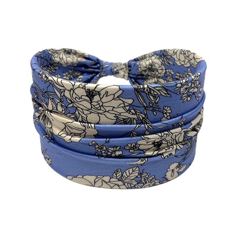 Bohemian Geometric Print Knotted Headband for Women - Spring/Summer Hair Accessory