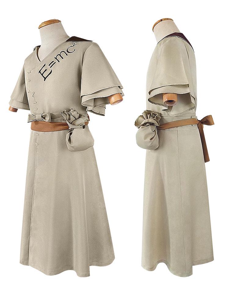 Dr.. STONE Senku Ishigami Cosplay Kostümü Tam Set - Taş Devri Anime Kıyafeti
