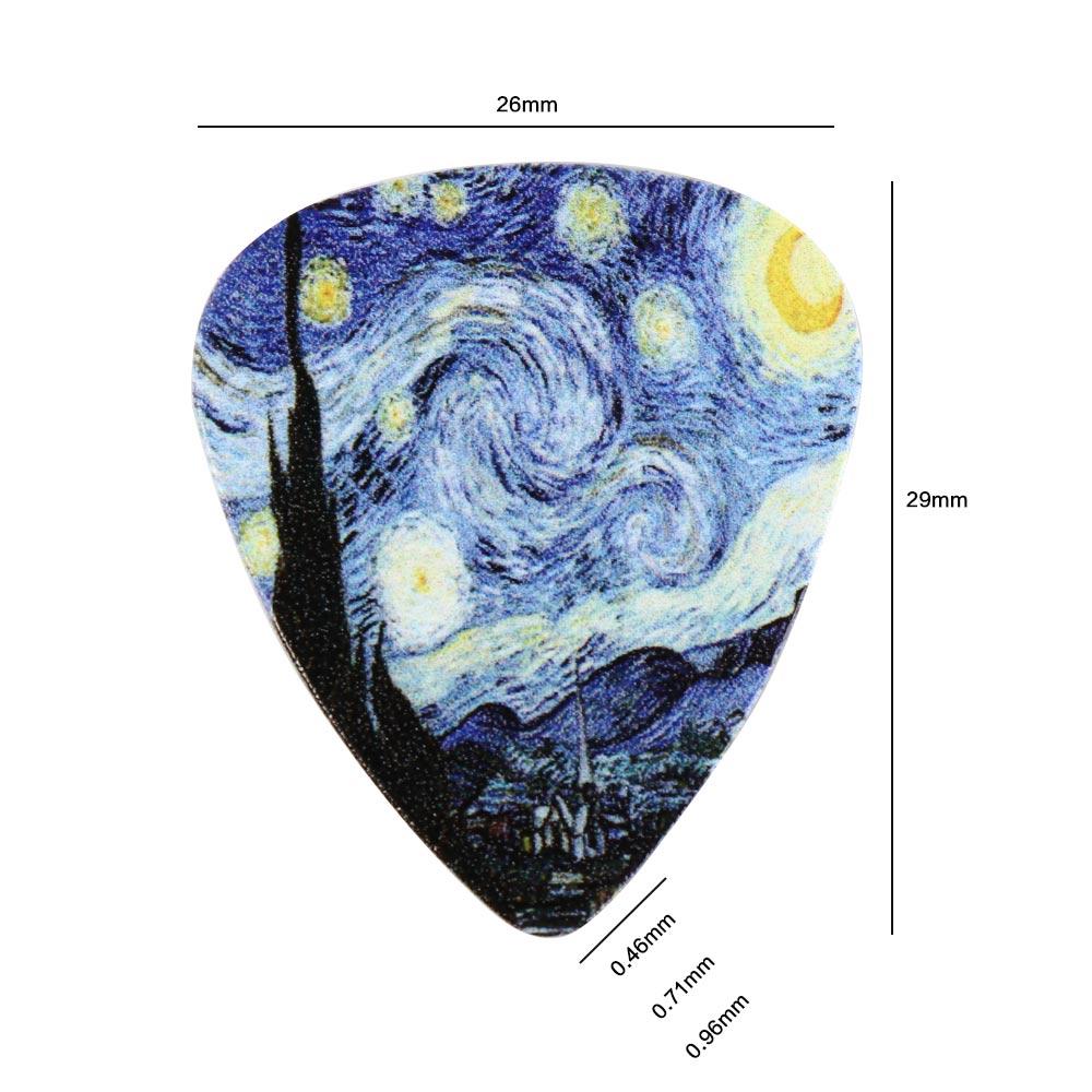 Bass For Ukulele Electric Guitar Picks Star Sky Design Acoustic Guitar Pick Finger Guitar Pick