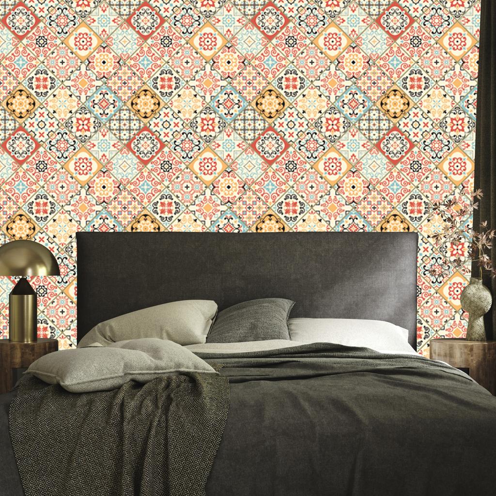 Wallpaper Imitation oriental mosaic tiles for living room and bedroom 50x1000