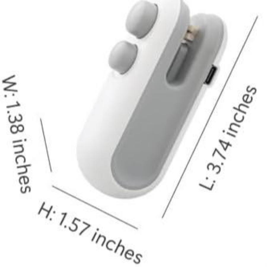 Portable Rechargeable 2-in-1 Sealer & Cutter, Food Bag Sealing Tool
