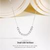 S925 Sterling Silver Gold Square Necklace: Minimalist Sugar Cube Clavicle Chain for Women, Light Luxury Design for Spring/Summer